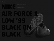 Nike air force 1 low’99 Black on Black