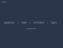 gesture + text + emotion = typo