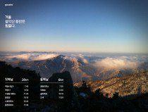 겨울 설악산 등반.