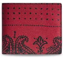compact id wallet in printed crossgain leather by coach