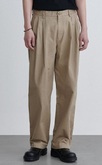 3 tuck semi balloon chino pants [beige]MUSINSA STANDARD♥♥♥