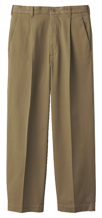 cotton one-tuck chino pants,MUJI♥♥