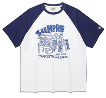 PLAY GROUND RAGLAN SS COBALT BLUETim Comix♥♥