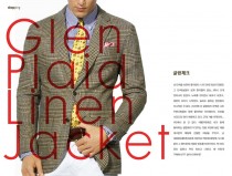 Glen Plaid Linen Jacket by RL
