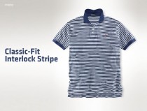 Classic-Fit Interlock Stripe, Polo RL