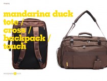 mandarina duck tote/cross/backpack TOUCH