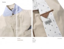 Stitch two button jacket by series