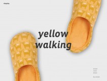 yellow walking. room shoes