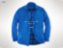 channel-quilted workshirt