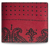 compact id wallet in printed crossgain leather by coach