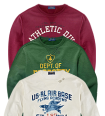 fleece graphic sweatshirt