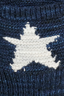 intarsia-knit shawl cardigan
