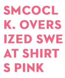 SMCOCL K. OVERSIZED SWEAT SHIRTS♥♥♥♥