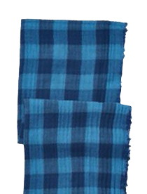 indigo buffalo plaid scarf♥♥♥♡