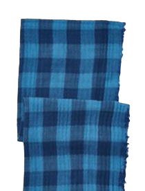 indigo buffalo plaid scarf♥♥♥♡