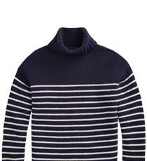 striped wool turtleneck by Polo♥♥