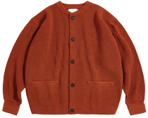 Miller Heavyweight Cardigan Burnt Orange,ESPIONAGE●●●●